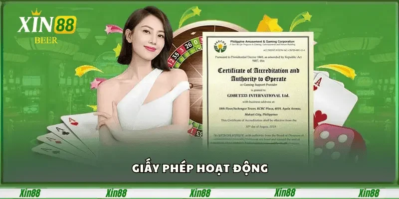 TRANG CHỦ 25 Giấy phép hoạt động